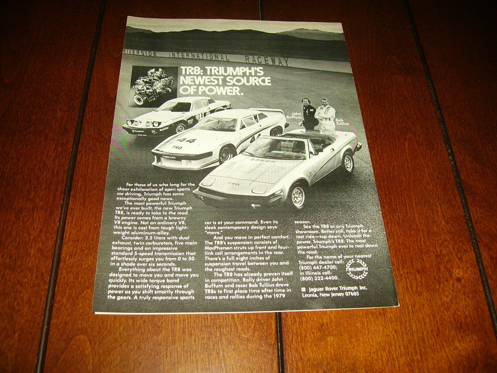 TRIUMPH TR8 ORIGINAL AD