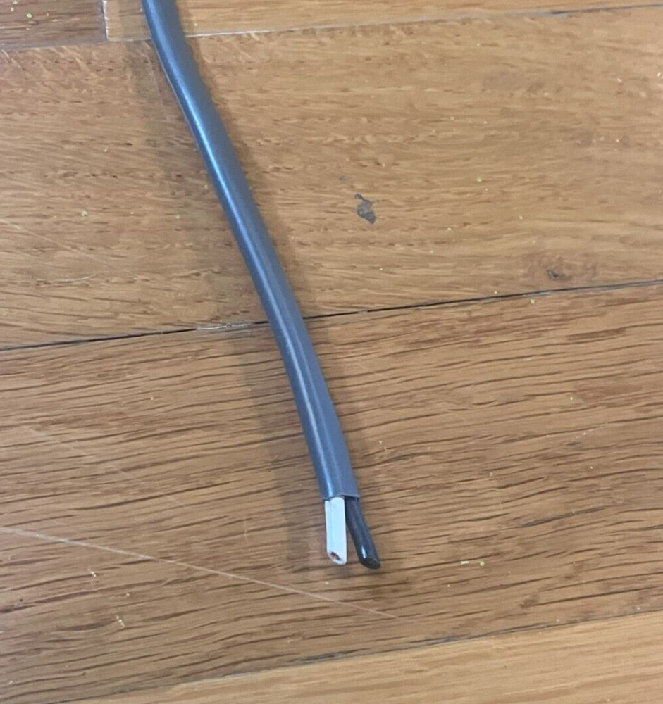 25' Trailer Light Brake Cable 14/2 Wiring 14 Gauge 2 Wire Jacketed Gray