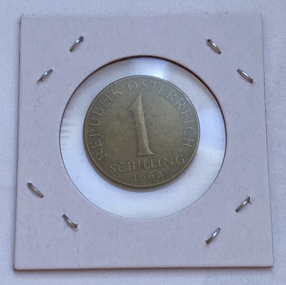 1968 Austria 1 Schilling Coin B8