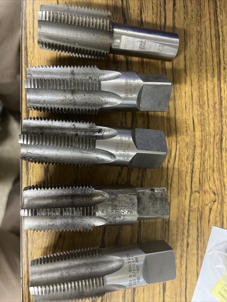 5x 1 - 11 1/2 NPT Taps