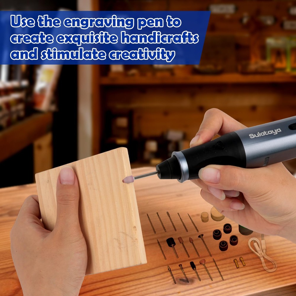 Customizer Engraving Pen for All Materials - Cordless gray