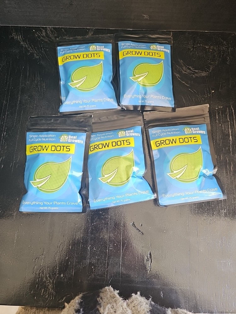 *5 PACK* 75g Grow Dots Plant Food, Single-Application, Programmed-Release