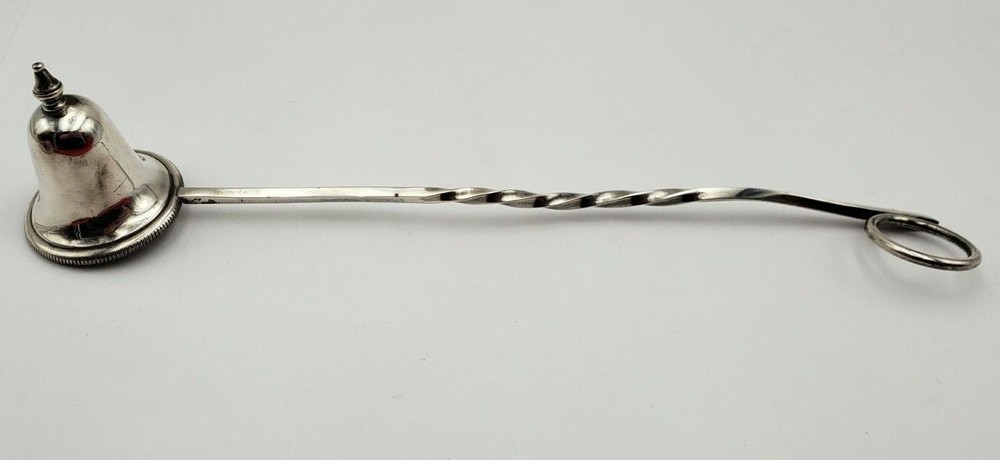 Vintage Sterling Silver Candle Snuffer w/ Twisted Ring Handle #146