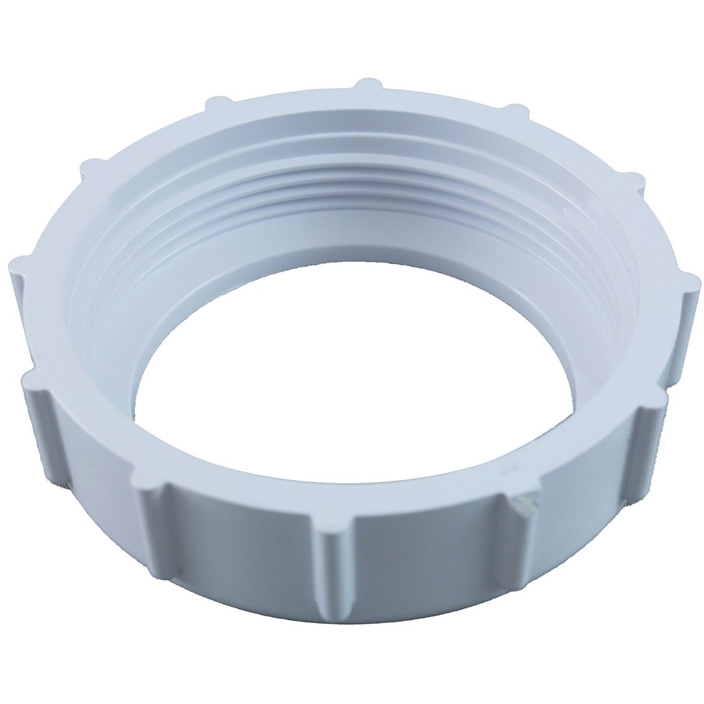 274407Z Bulkhead Adapter Nut, Pentair, 3-1/2", White
