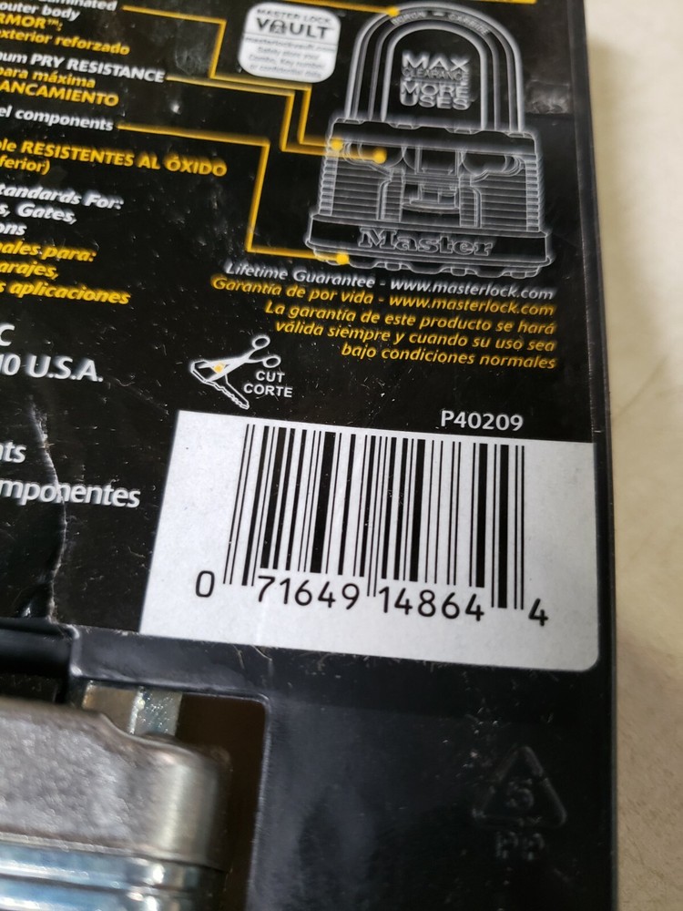 Master Lock Magnum M15XDLF 38mm Padlock