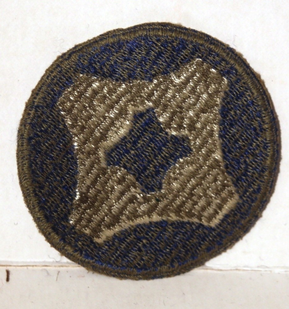 vintage WWII patch, blue & white
