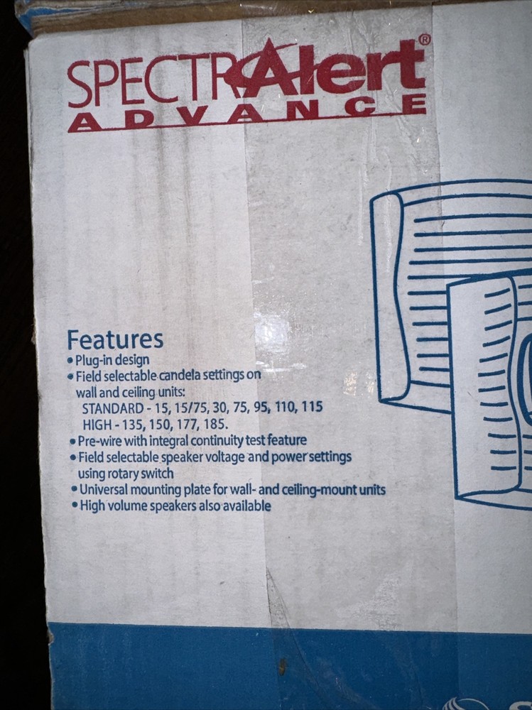 System Sensor SPSRH Wall Mount Speaker/Strobe Pack of Two