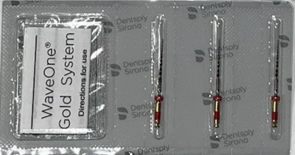 ORIGINAL WaveOne Gold Primary 25mm Endodontic Root Canal 3 Files. READ.