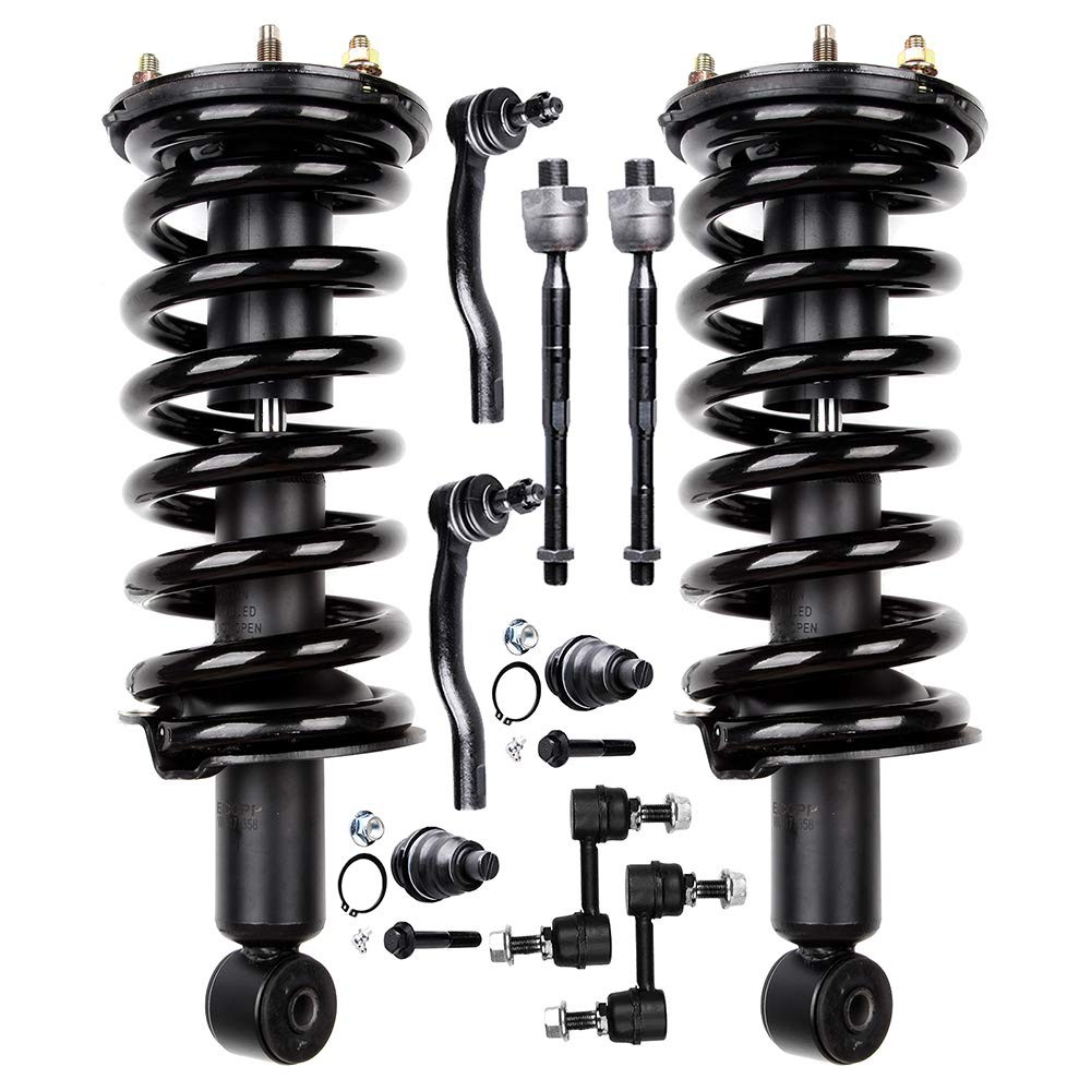 10pcs Front Strut Spring Tie Rod Stabilizer for 2004-2010 QX56