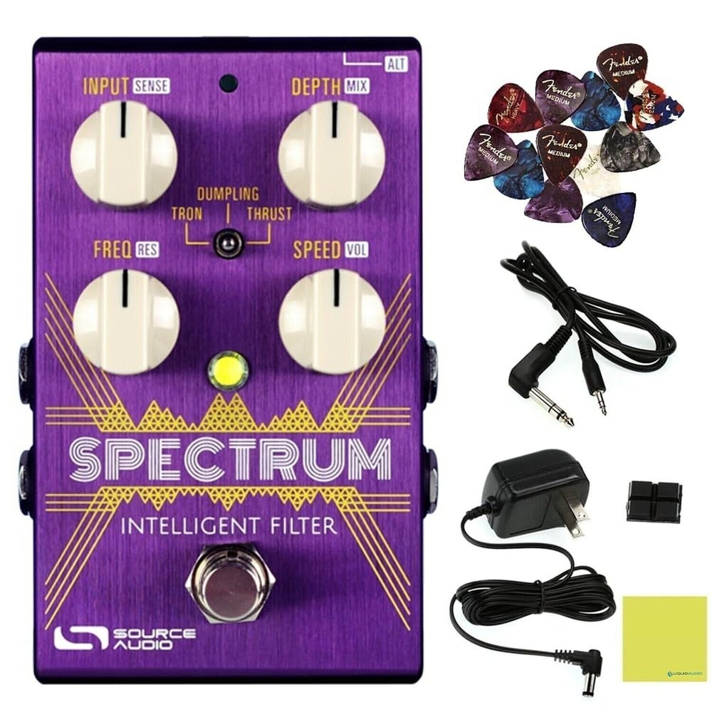 Source Audio SA248 Spectrum Intelligent Filter Pedal Bundle w/Instrument Cabl...