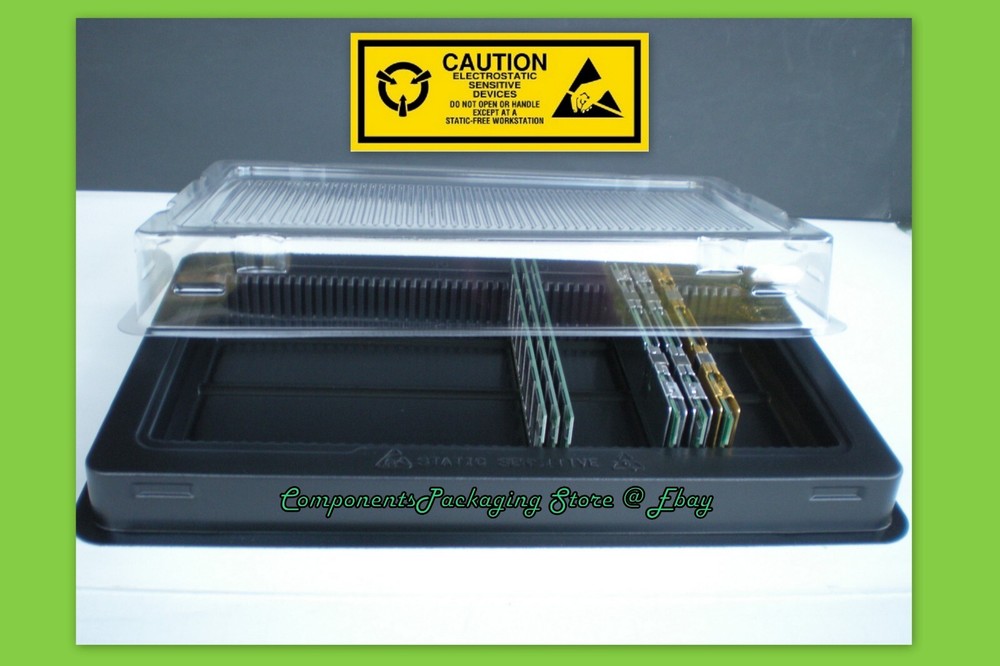 Server Memory Packaging Box Container for DDR Modules - 5 Trays Fits 250 DIMMs
