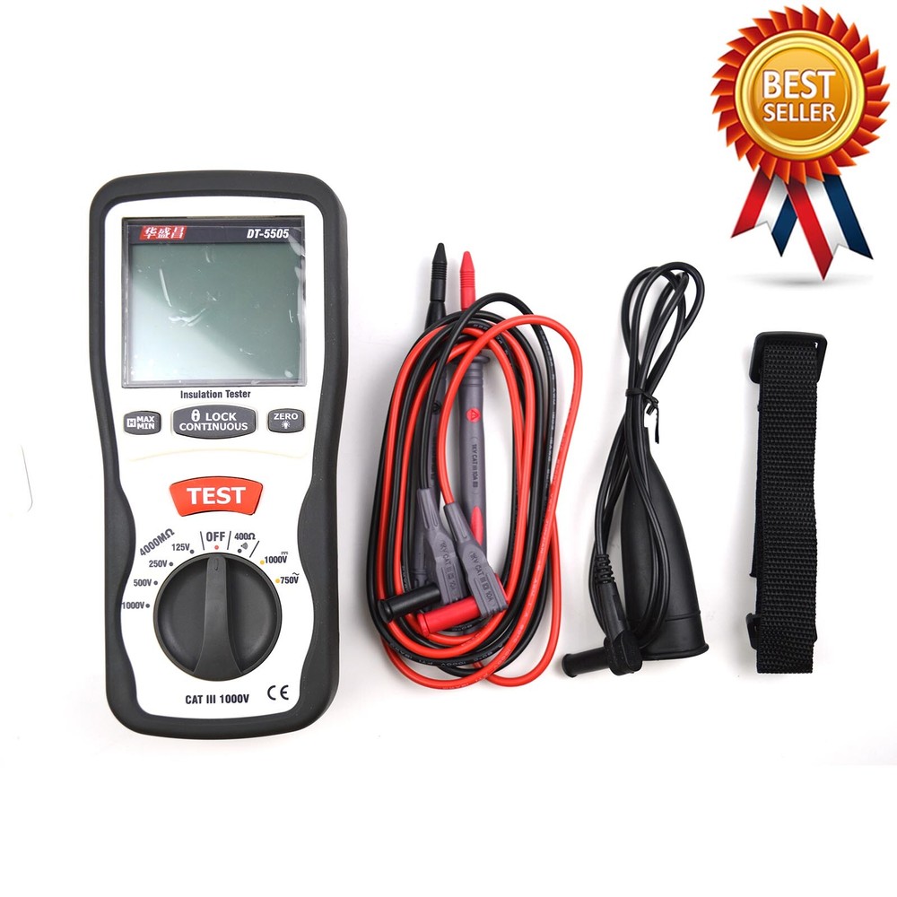 CEM DT-5505 Insulation Testers Large Dual Display with Backlight ✦KD