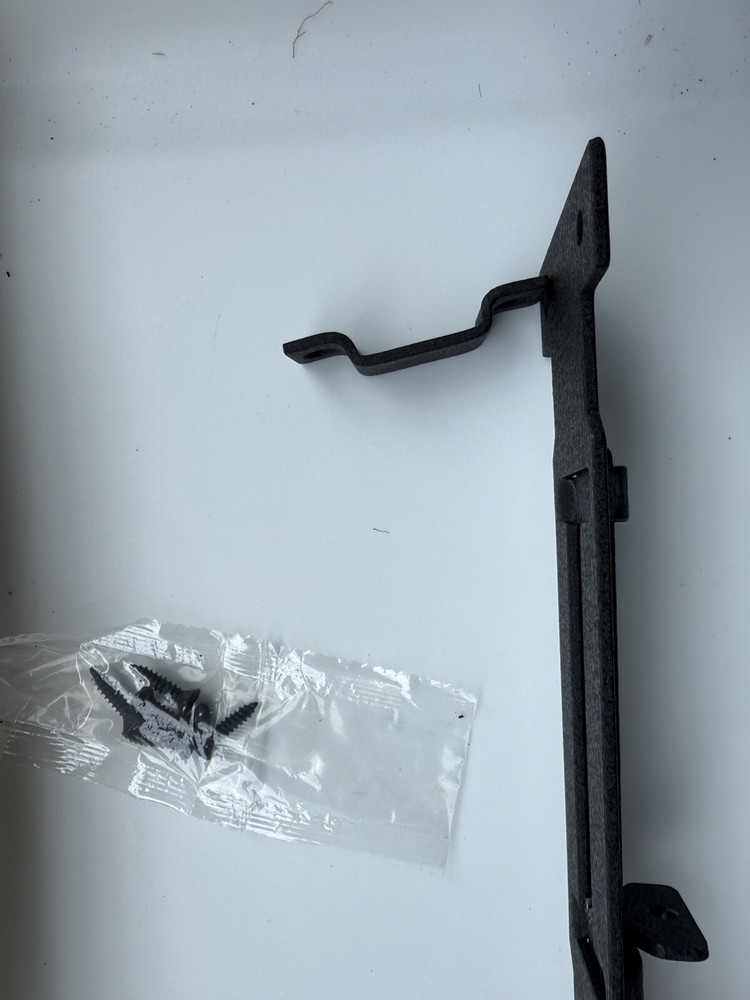 Slate Modern Slide Bolt with Rust Defender Grey 8"