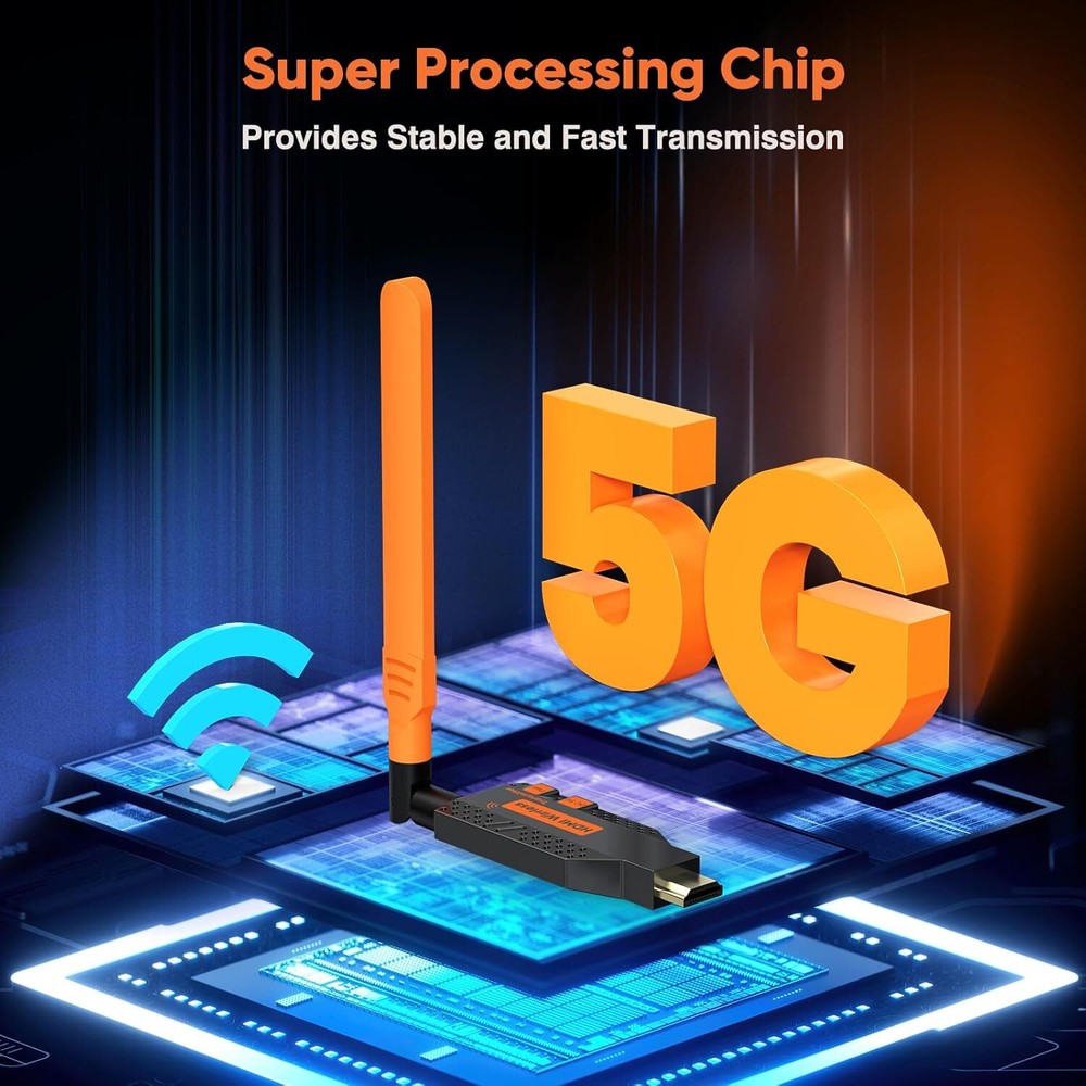 Wireless HDMI Extender Screen Mirror Video Transmitter 2xReceiver Switch PC TV