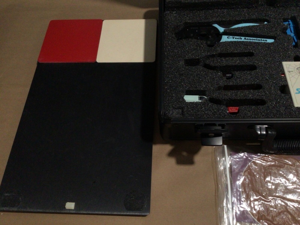 C-Tech Fiber Optic Tool Kit Strippers Crimpers SPOT Tester Case training system