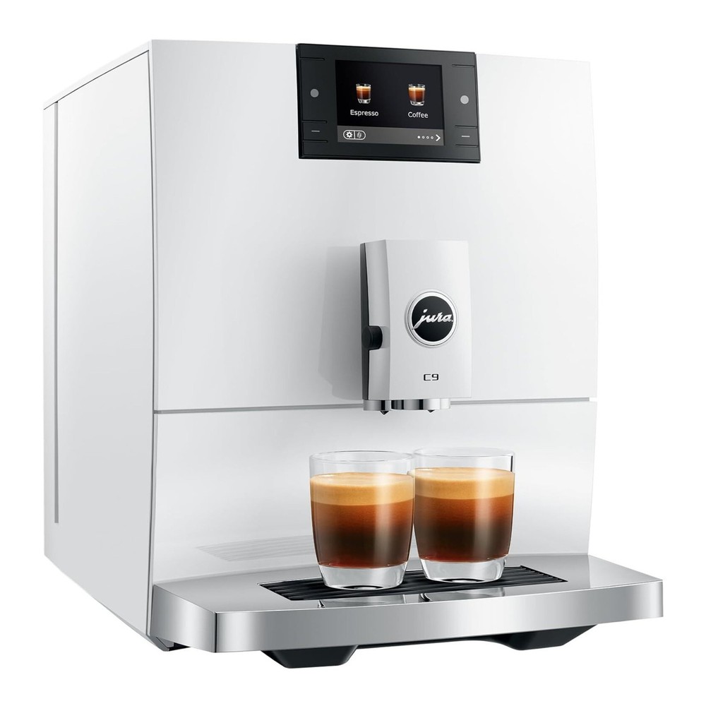 Jura C9 Fully Automatic Coffee Machine (Piano White)