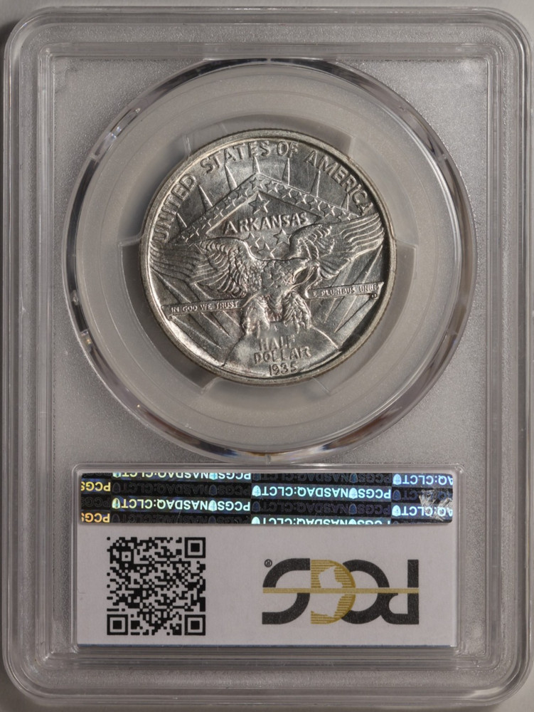 1935 Arkansas Half Dollar Commemorative PCGS MS-65