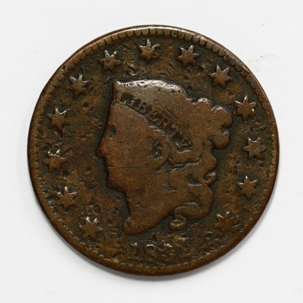 1831 Coronet Head Copper Large Cent