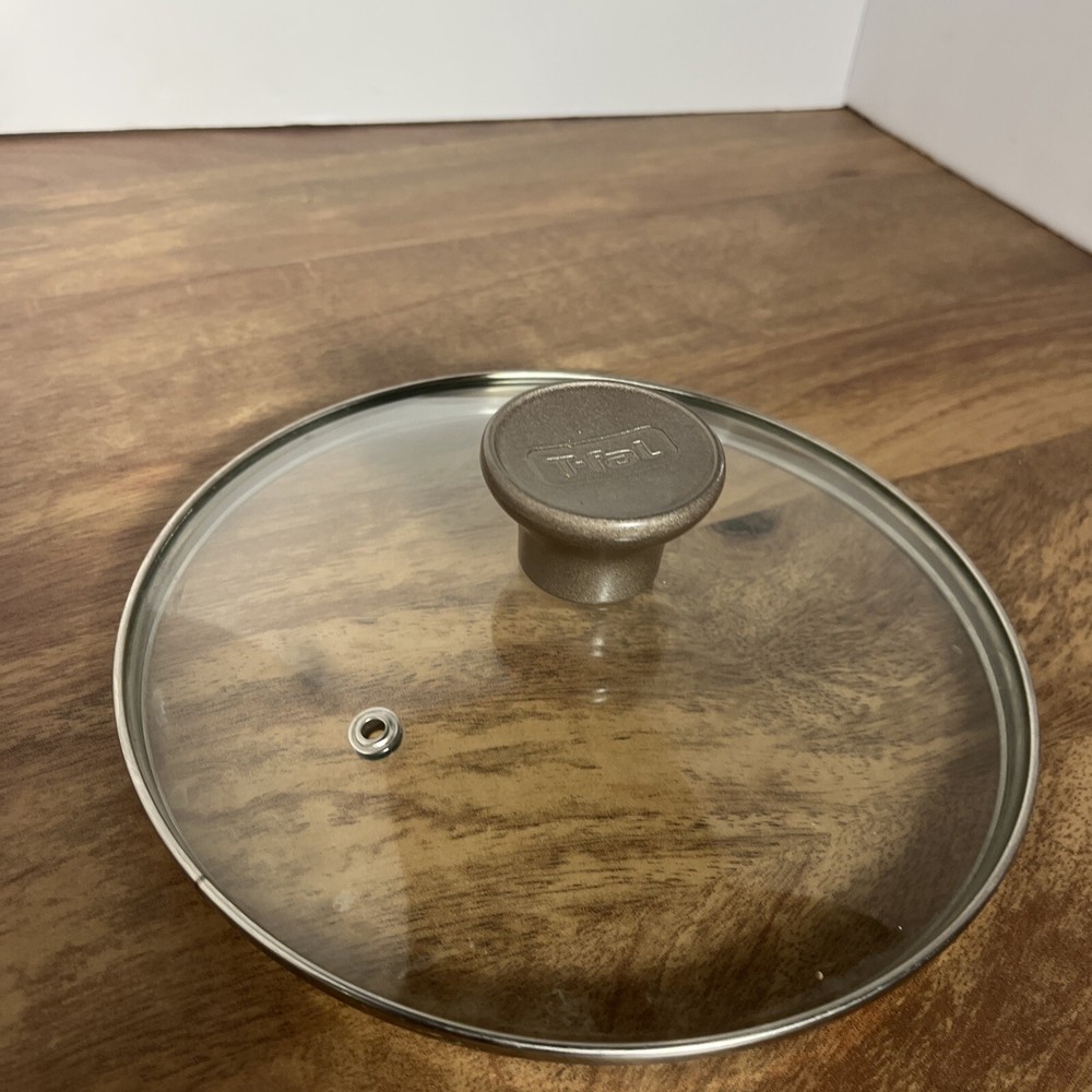 T-Fal Replacement Lid Vented Strainer Glass 8 Inch Outer Diameter, 7 3/4 Inner