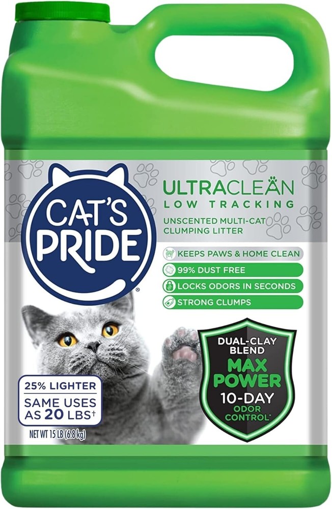 Cat's Pride Max Power: UltraClean Low Tracking Multi-Cat Clumping Litter