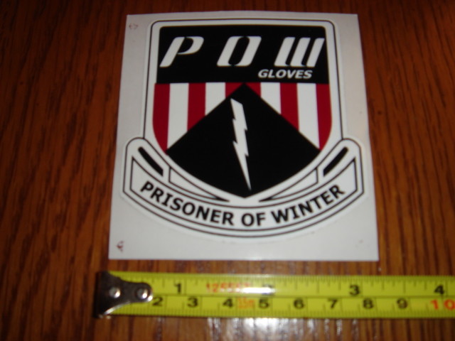 POW Gloves STICKER Decal