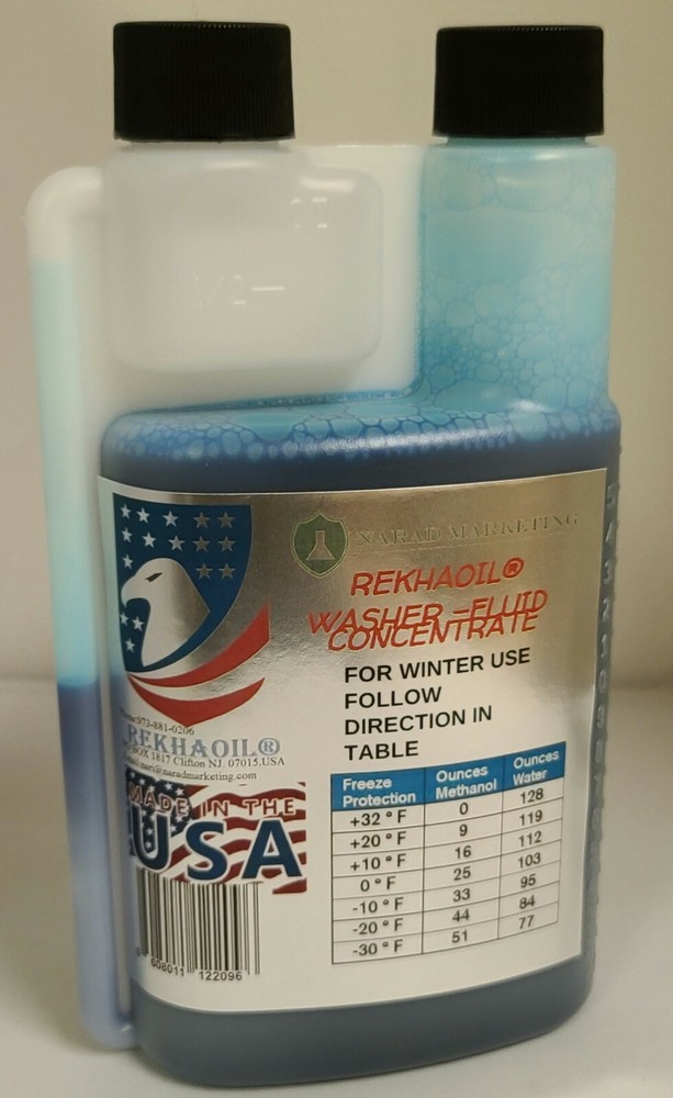 Concentrate windshield washer fluid makes 128 gallons