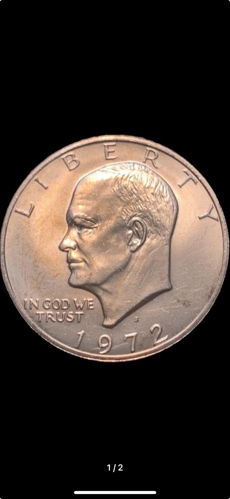 1972-S $1 Eisenhower Silver (40%) Dollar (Ike) #628