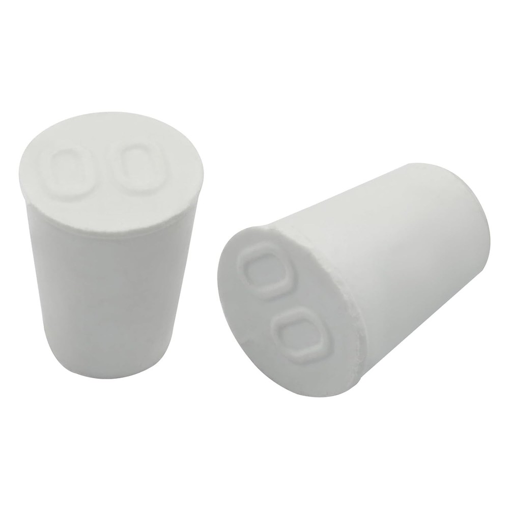 Solid Rubber Stoppers - 10 Assorted Sizes for Safe Laboratory Sealing