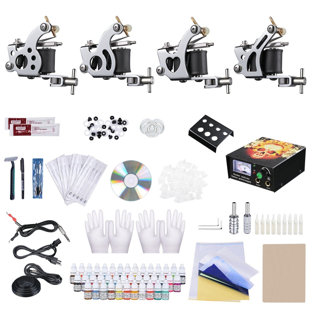 Complete Pro Tattoo Kit w/40 Inks