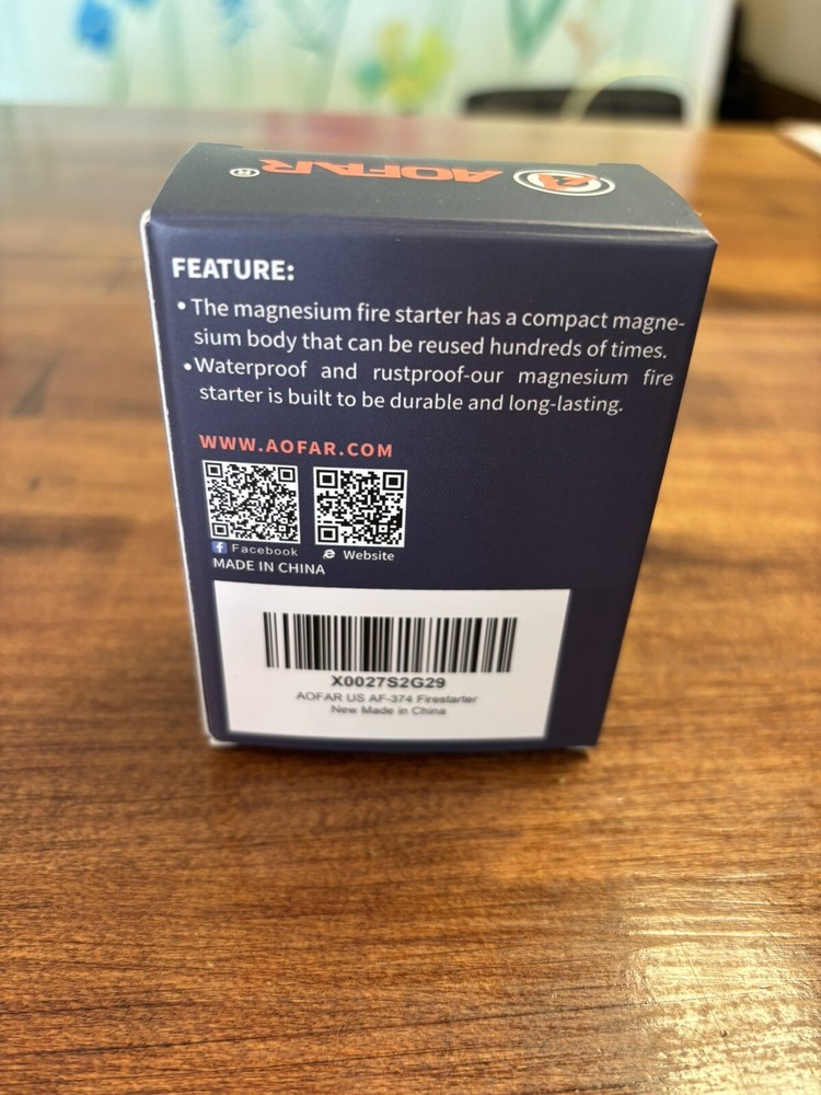 AOFAR Magnesium Fire Starter AF-374 (2-Pack)