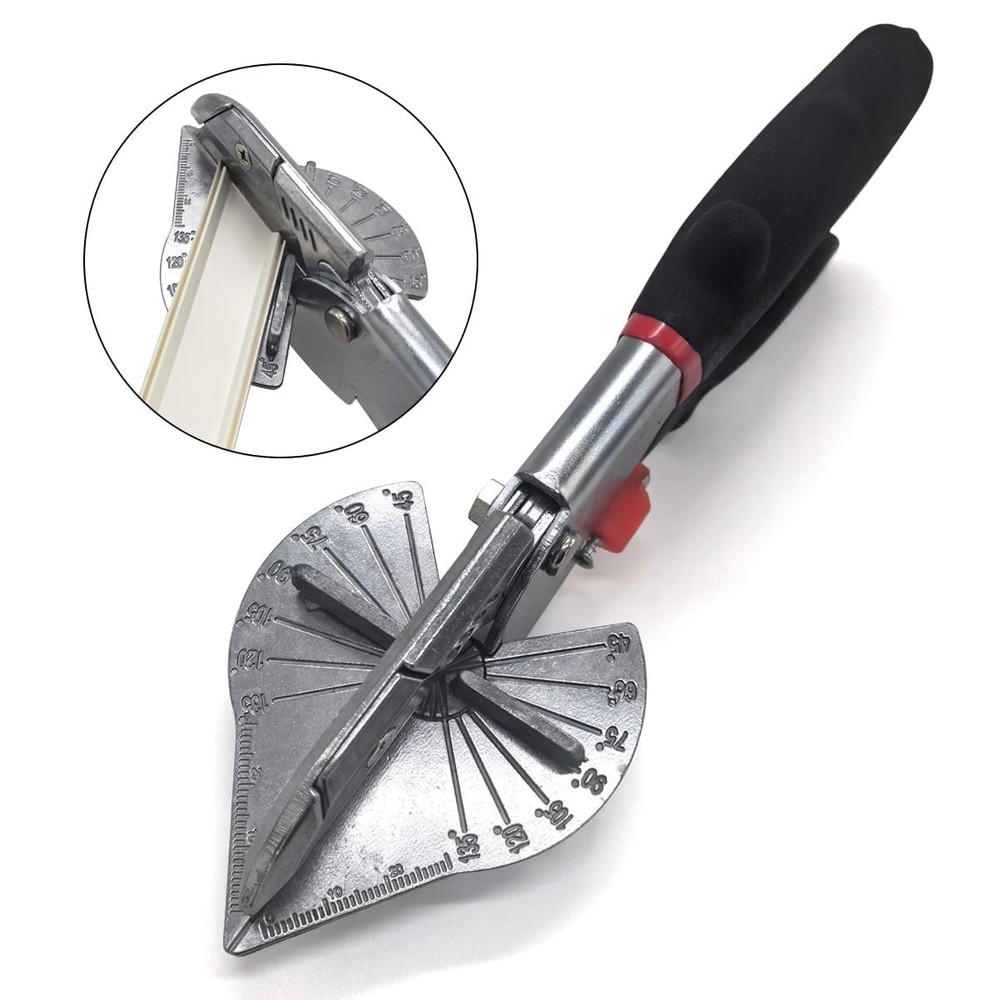 Multi Angle Miter Shear Cutter Hand Tools,45-135 Degree Adjustable Angle Scis...