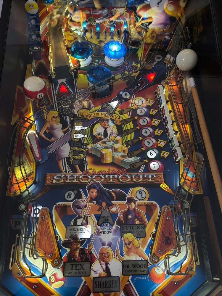 Sharkeys Shootout Pinball Machine
