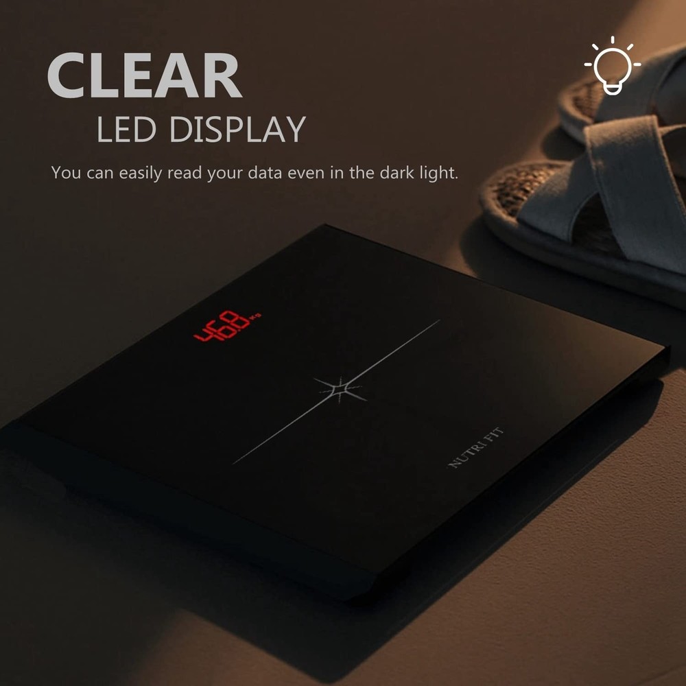Digital Body Weight Scale Bathroom Precision Heavy Duty Step On LED Display