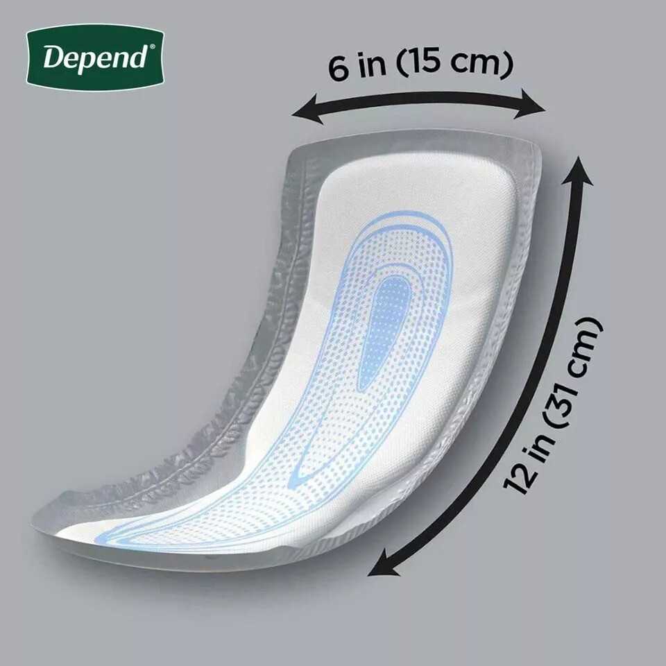 Depend Incontinence Guards/Bladder Control Pads for Men, Maximum Absorbency, 168