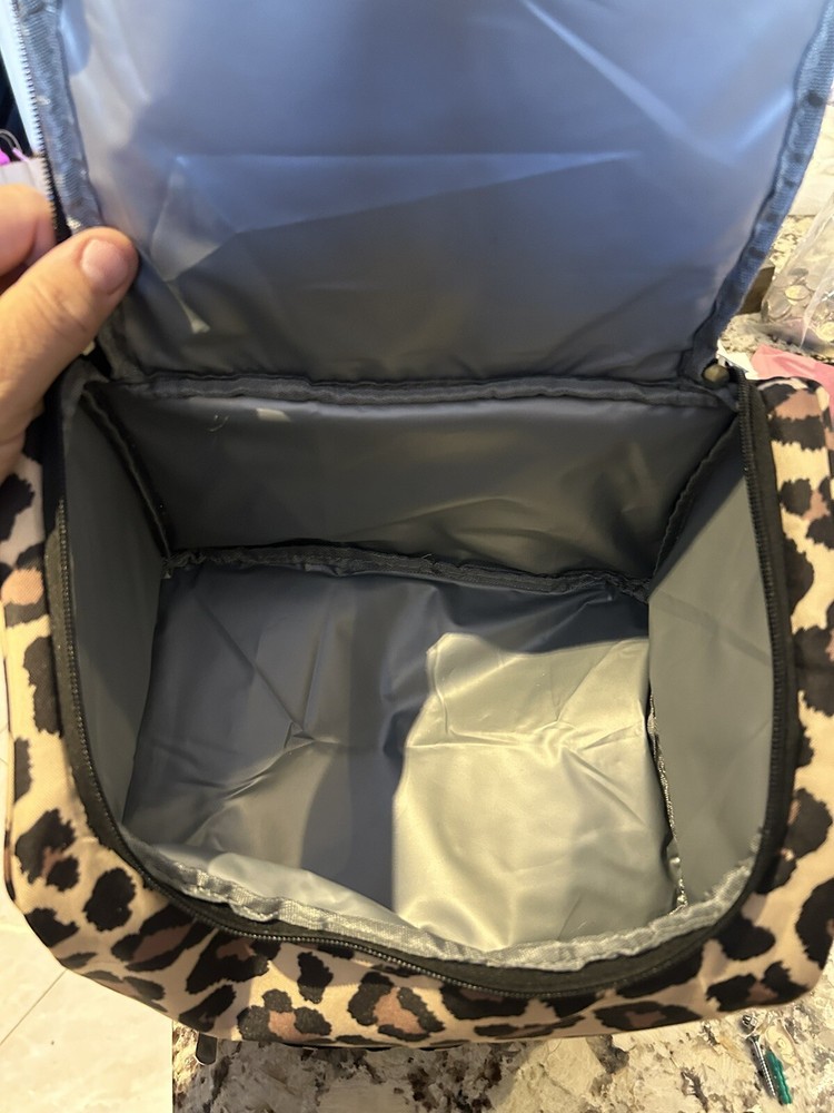 Cooler Backpack Insulated Leakproof Waterproof Cooler Bag Leopard Print - USED