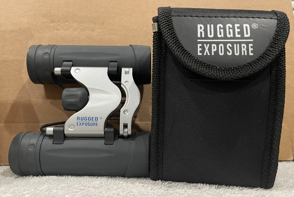 RUGGED EXPOSURE RUBBER ARMORED 8 X 21 mm BINOCULARS