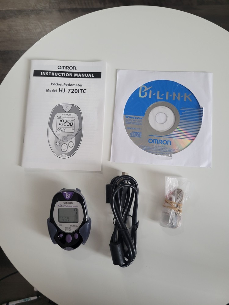 Omron GO smart Dual-Axis Pocket Pedometer w/ Advanced 2D Sensor Tech. PC Version