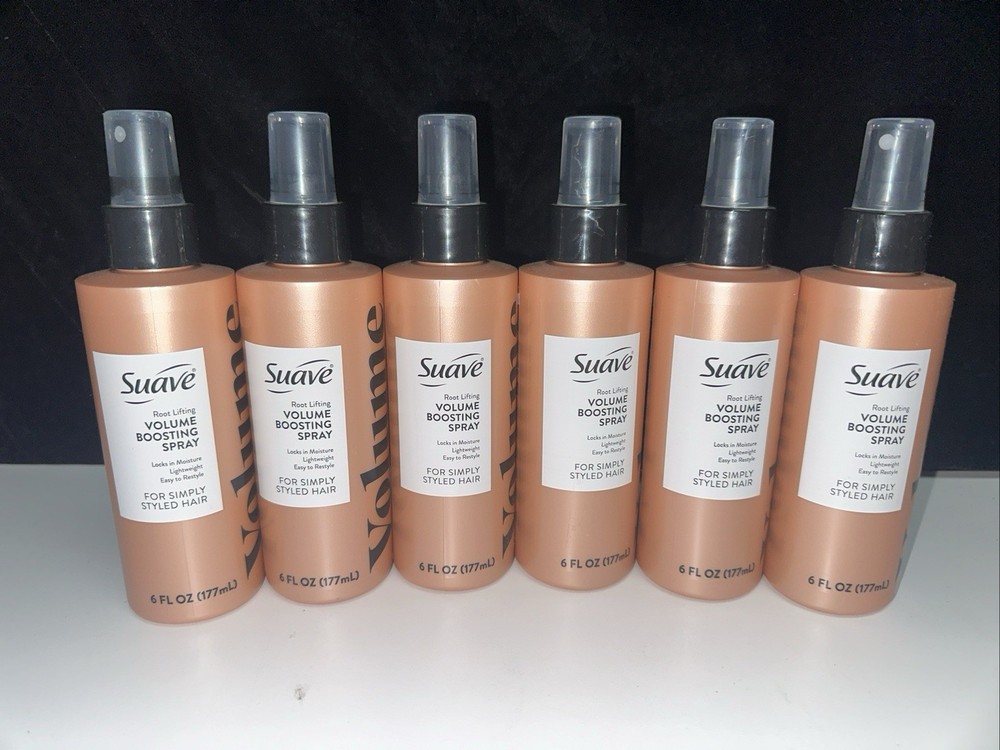 6 Pack Suave Root Lifting Volume Boosting Spray 6oz FREE SHIPPING