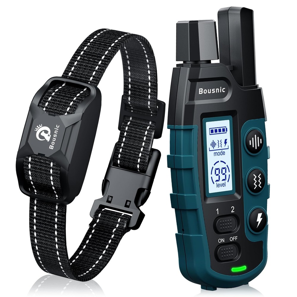 Bousnic Dog Training Remote and Collar, 3300 range