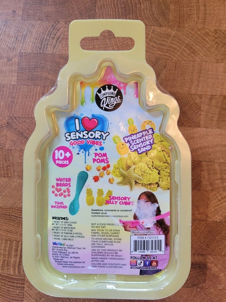 Compound Kings ~ Pineapple Scented ~ Sensory Sand ~ Yellow