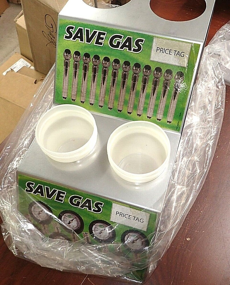 Counter Display Rack Two Tier Cup Holder SAVE GAS