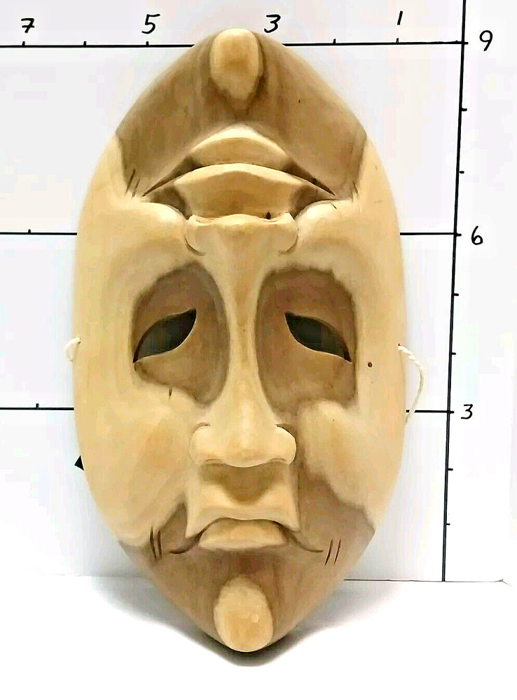 Drama Mask; Wood; Hand-made