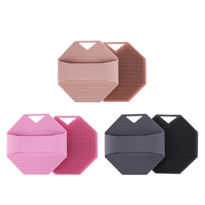 5 "Nude" silicone body scrubbers