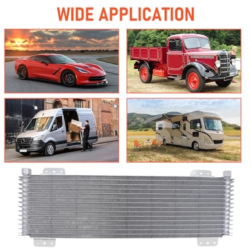 Low Pressure Drop 40k Transmission Oil Cooler With Mounting Hardware