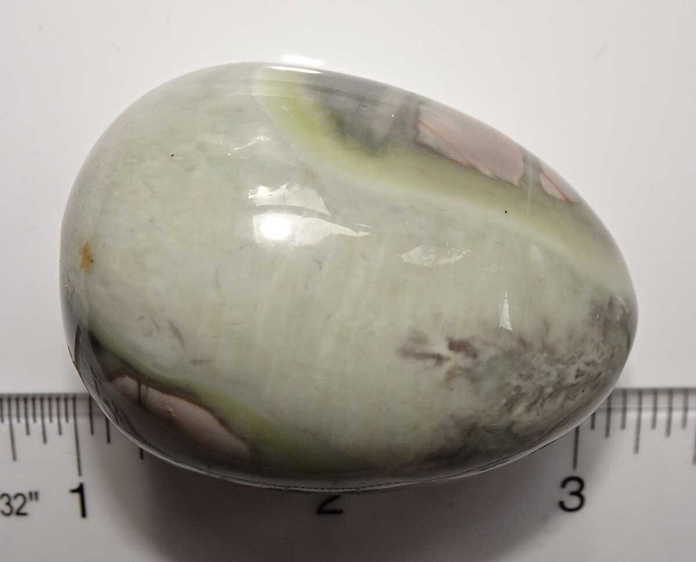 Silver Leaf Jasper 1 3/4 inch tall Egg sc101