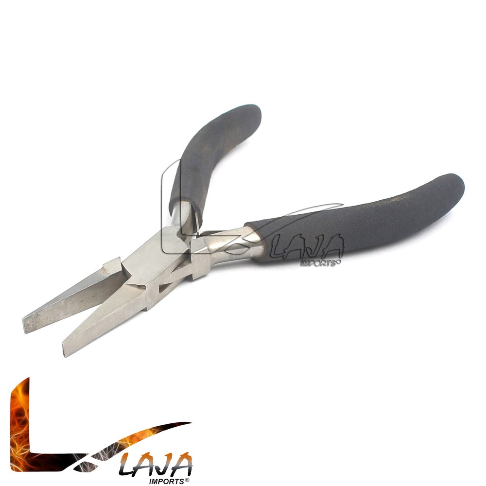 Flat Nose Pliers For Beading Jewellery Making Watchmakers Black Handle
