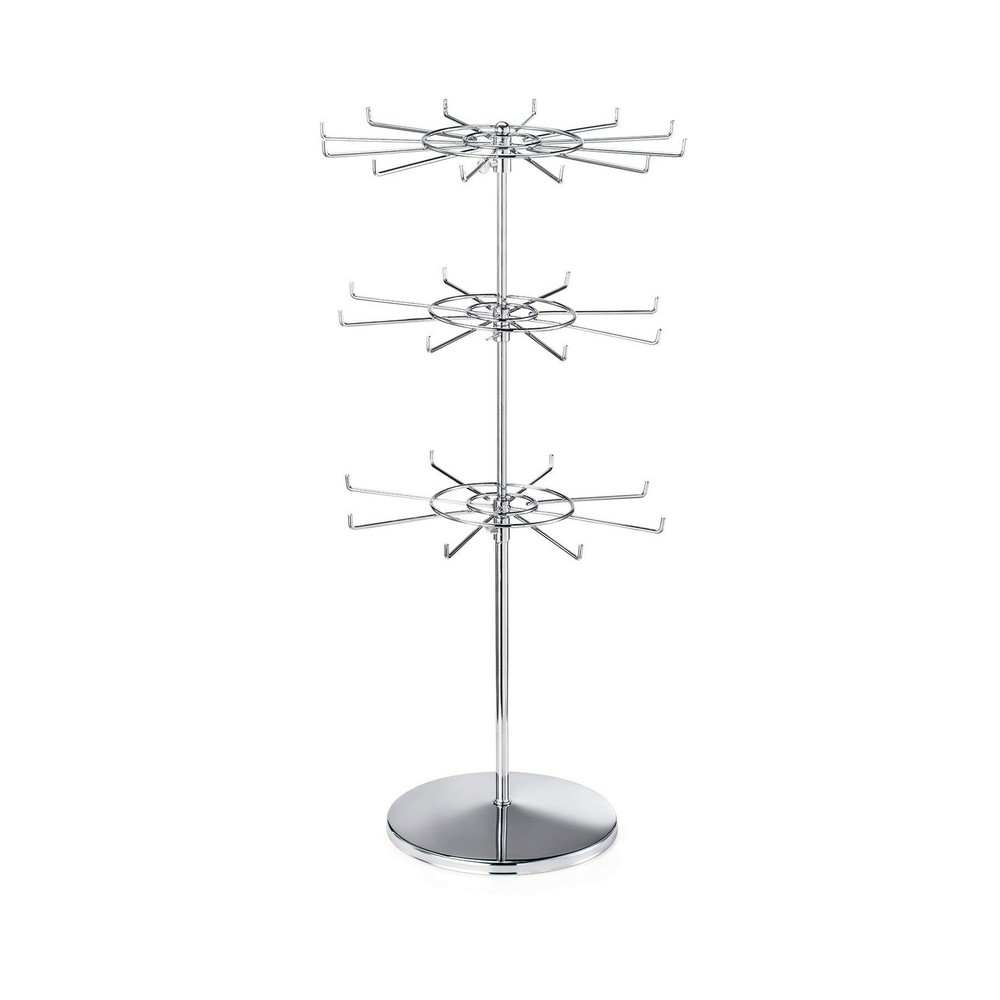Polmart Heavy Duty Adjustable Three Tier Counter Top Spinner Display Stand