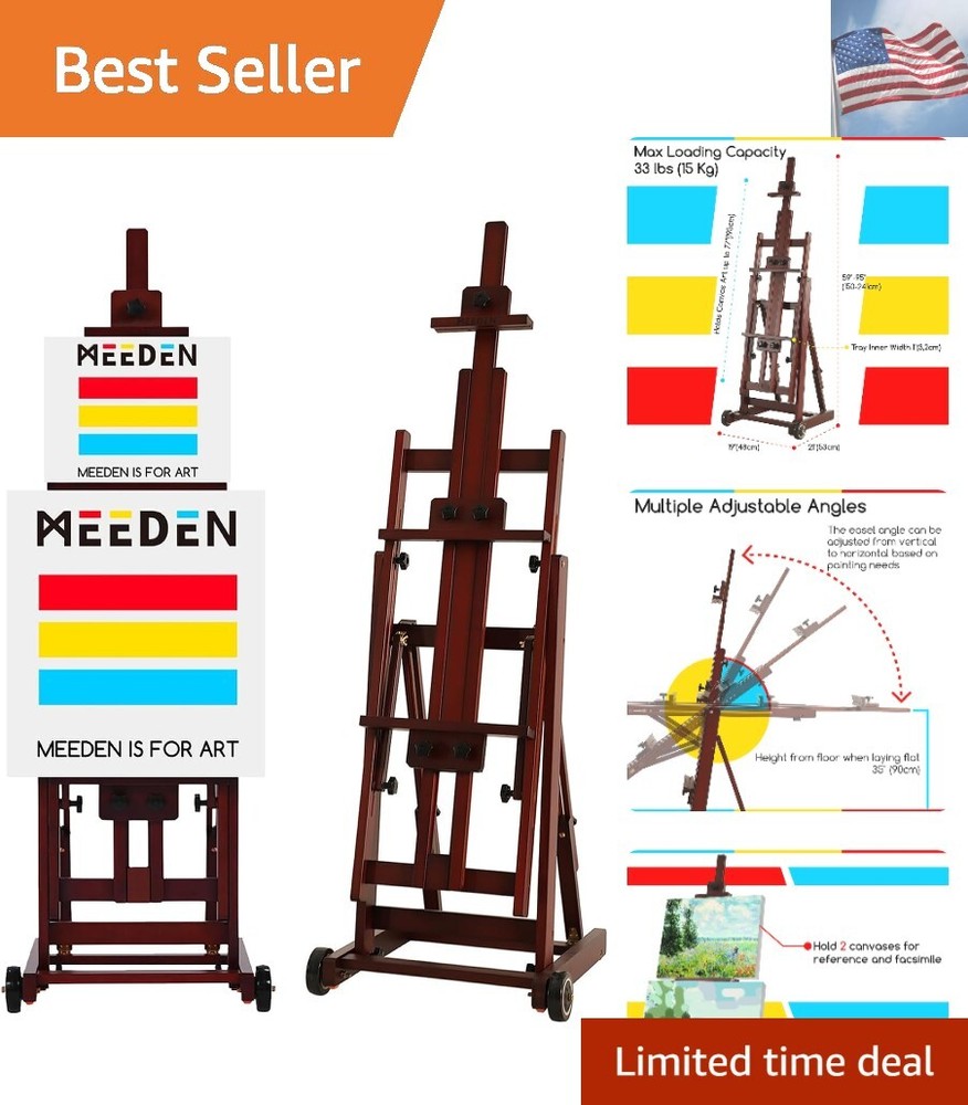 Multi-Function Studio Easel,H-Frame Easel,Painting Easel for Adults,Artist Ea...