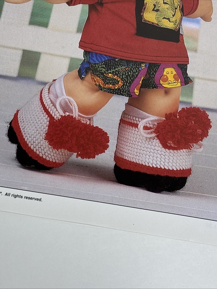 Doll's Roller Skates Annie's Attic Plastic Canvas Pattern Page