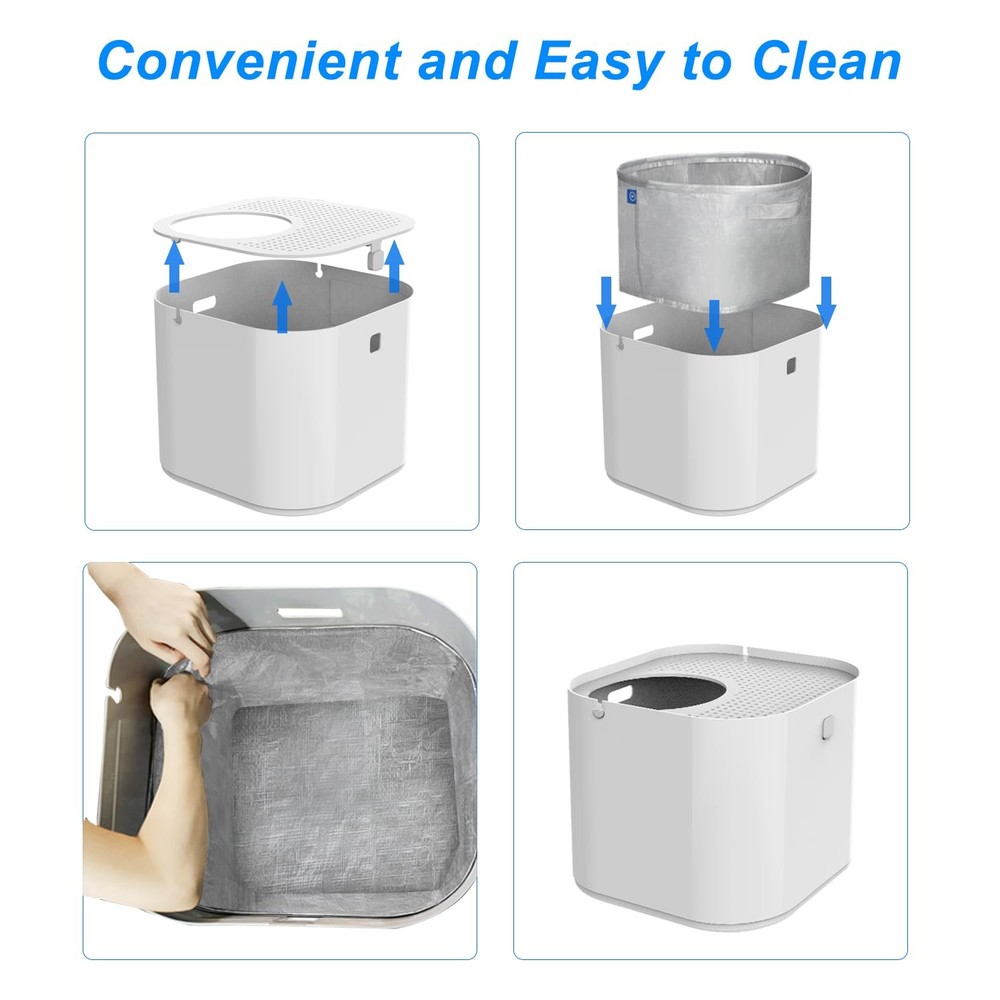 4 Pack Reusable Liners for Mod Kat Cat Litter Box Flip Litter Liners Type A